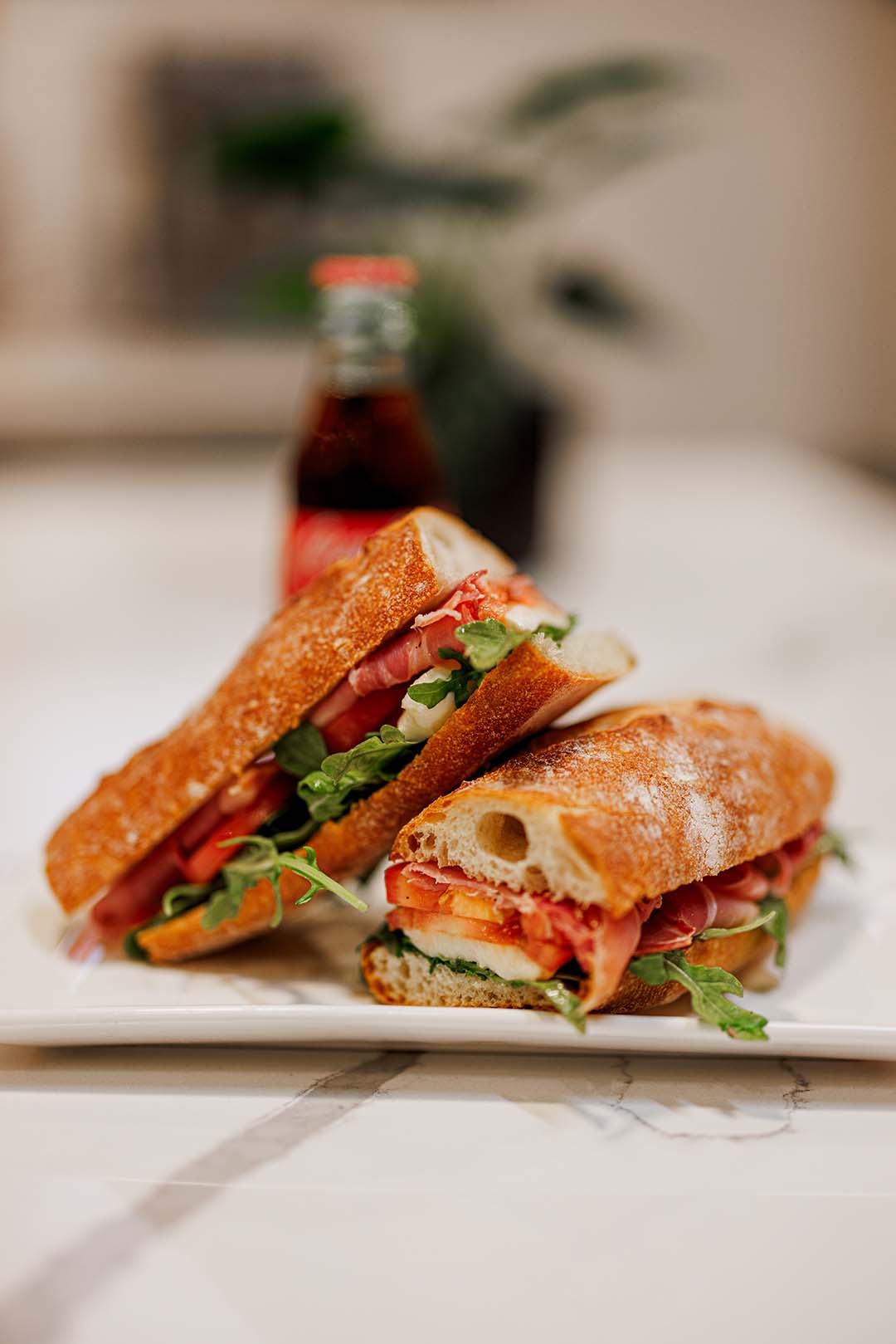 Prosciutto And Tomato Sandwich